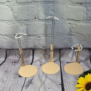 Narco Doll Wire Display Stands Set Of 3 Adjustable